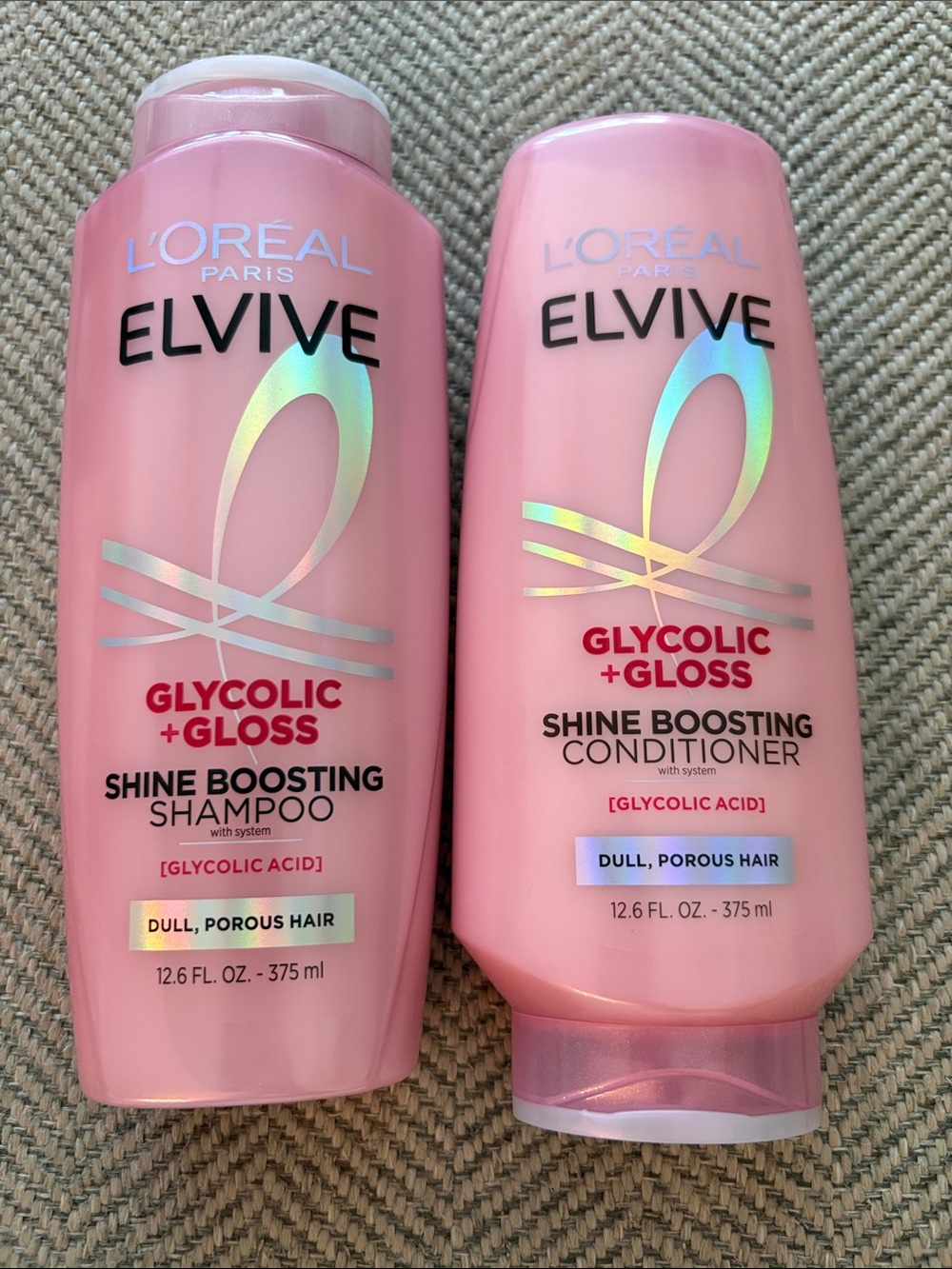 L'Oreal Elvive Glycolic + Gloss Shampoo & Conditioner Set